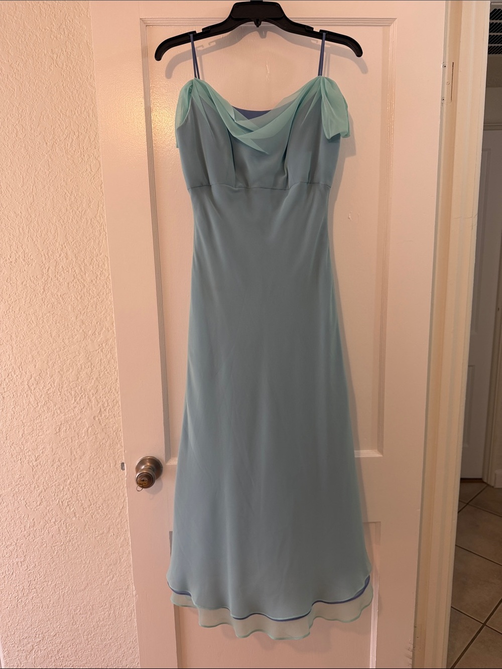 Prom/wedding/formal Chiffon Cowl Neck Slip Dress